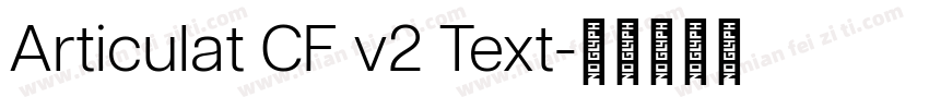 Articulat CF v2 Text字体转换